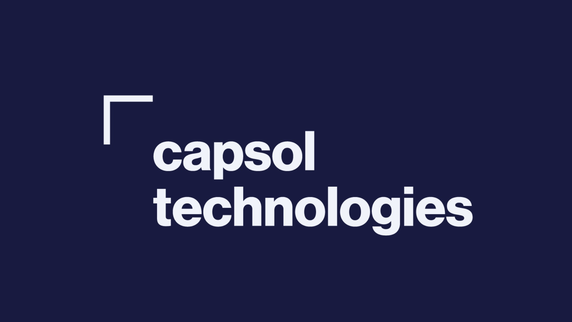 Capsol Technologies banner 1920x1080