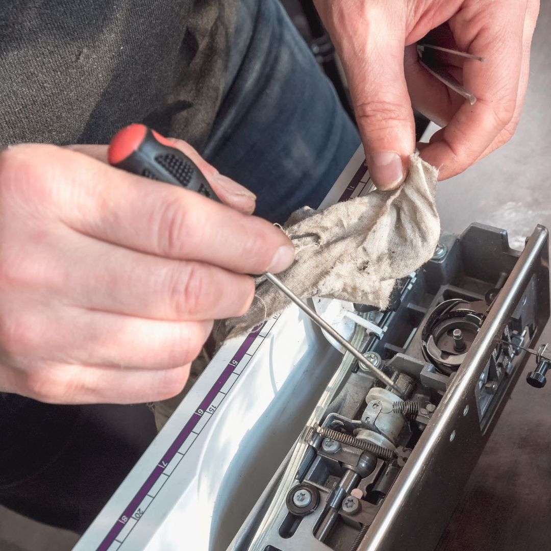 Sewing machine repairman training school