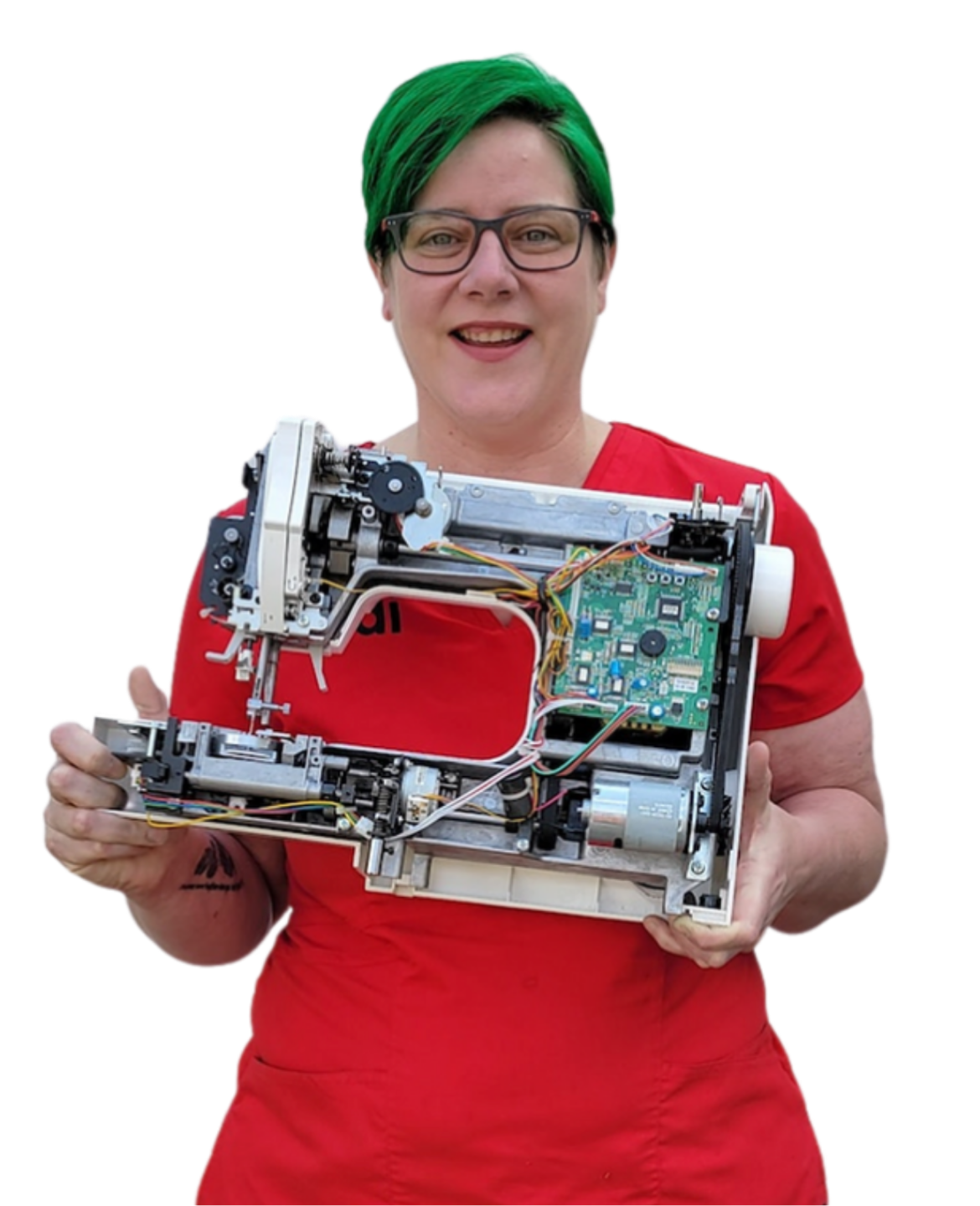 Andi Barney teaches sewing machine repair classes online including antique singer sewing machines