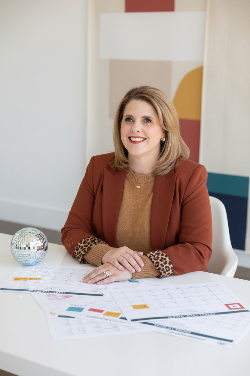  Kathy Sizemore, YouTube Strategist for Business Owners, reviewing content strategy plans