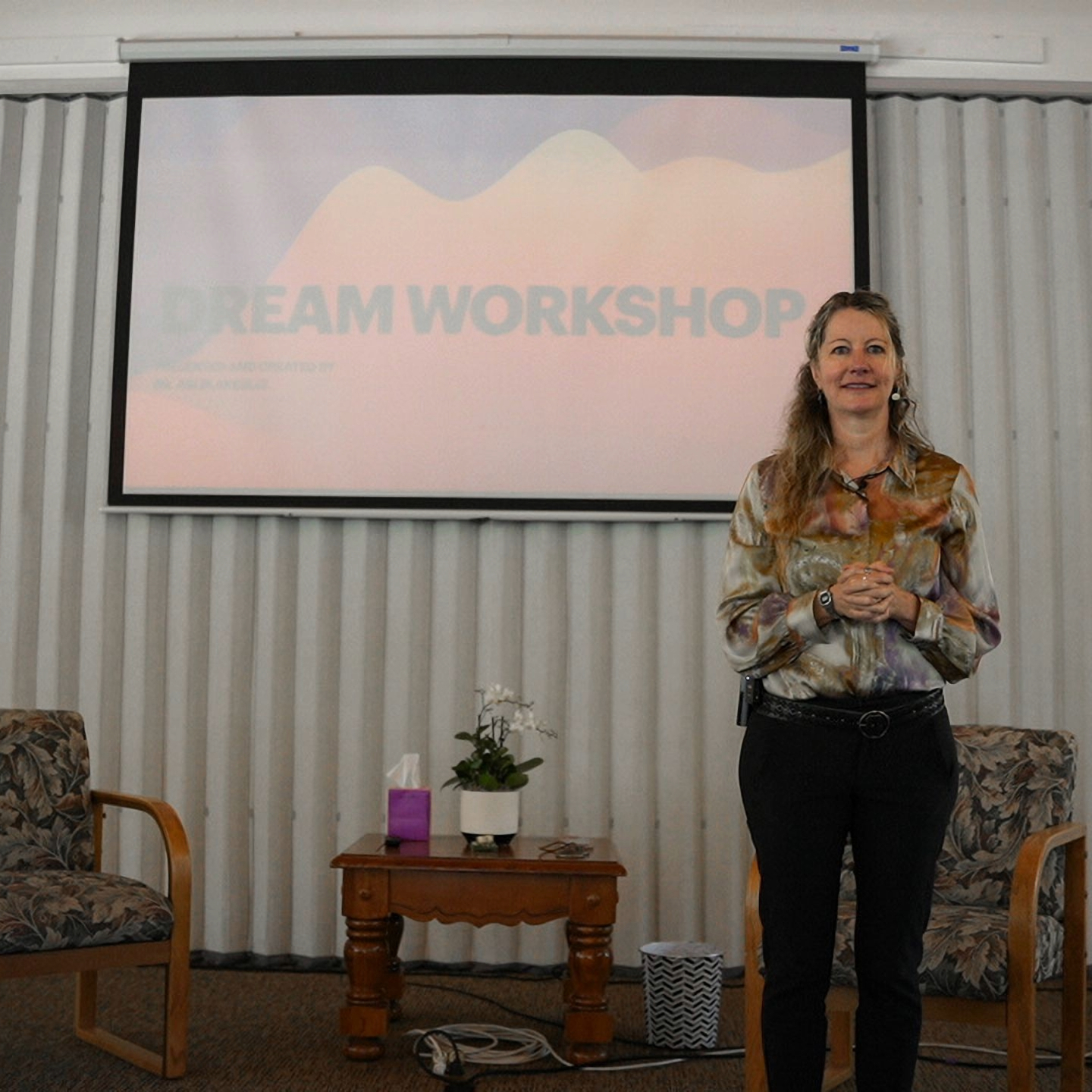 Dr. Abi Blakesee facilitating the Up-Level Dreamwork Course