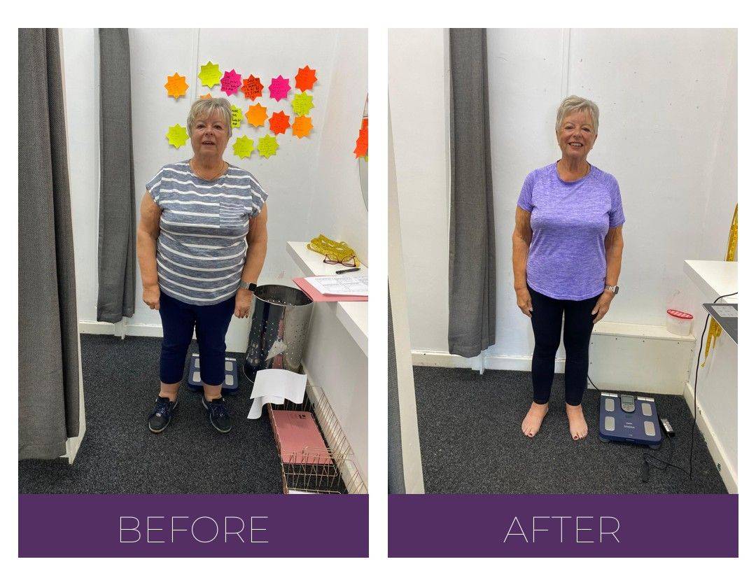 Catherine, Curves Cullercoats member, before and after