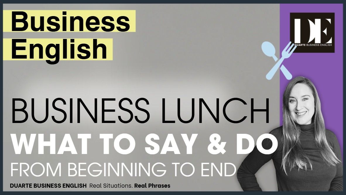 What to Say and Do at Business Lunches in English