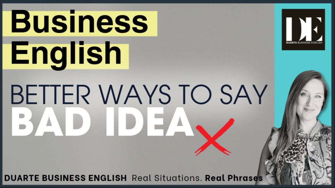 Professional Alternatives to Saying 'Bad Idea'