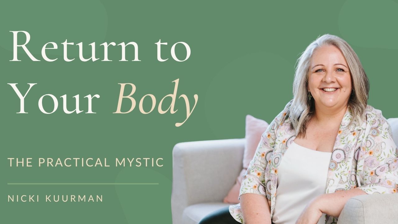 Nicki Kuurman promoting Episode 4 of The Practical Mystic Podcast
