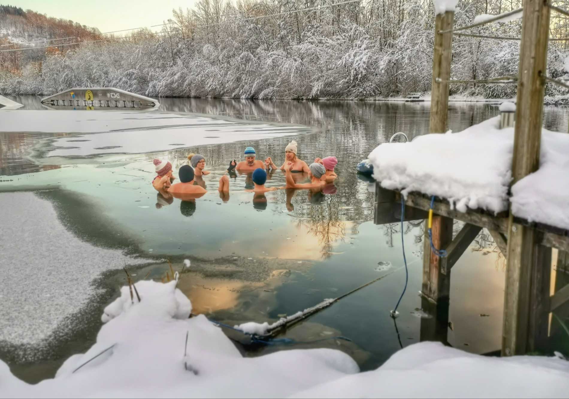 Eisbaden Oberösterreich