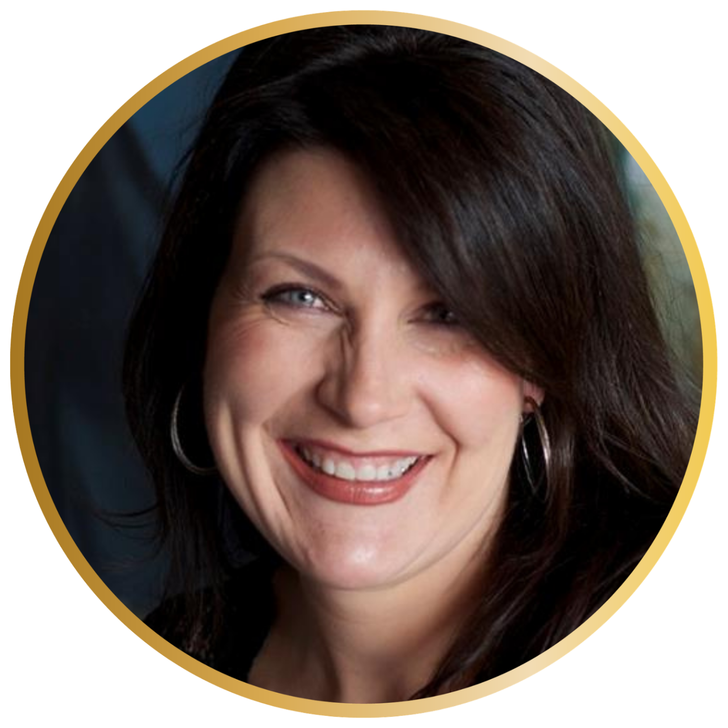 A photo of Dawn Marian with a sweet smile and penetrating eyes that sends love to you