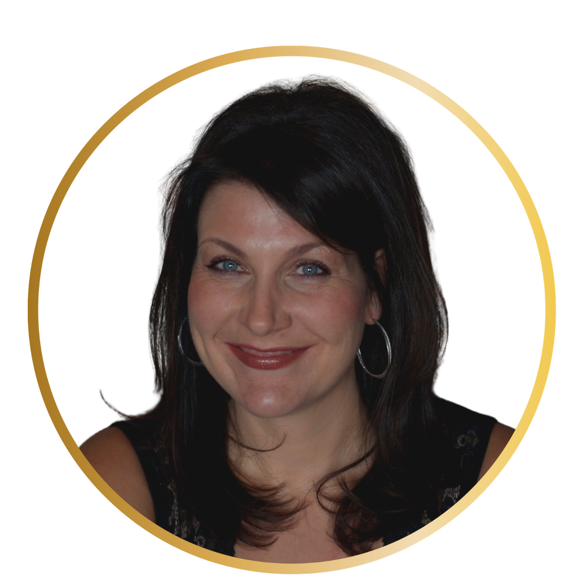 A photo of Dawn Marian with a sweet smile and penetrating eyes that sends love to you