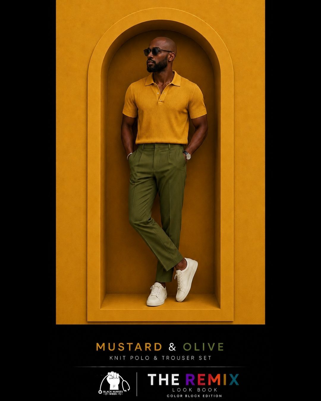 Color block dress code example