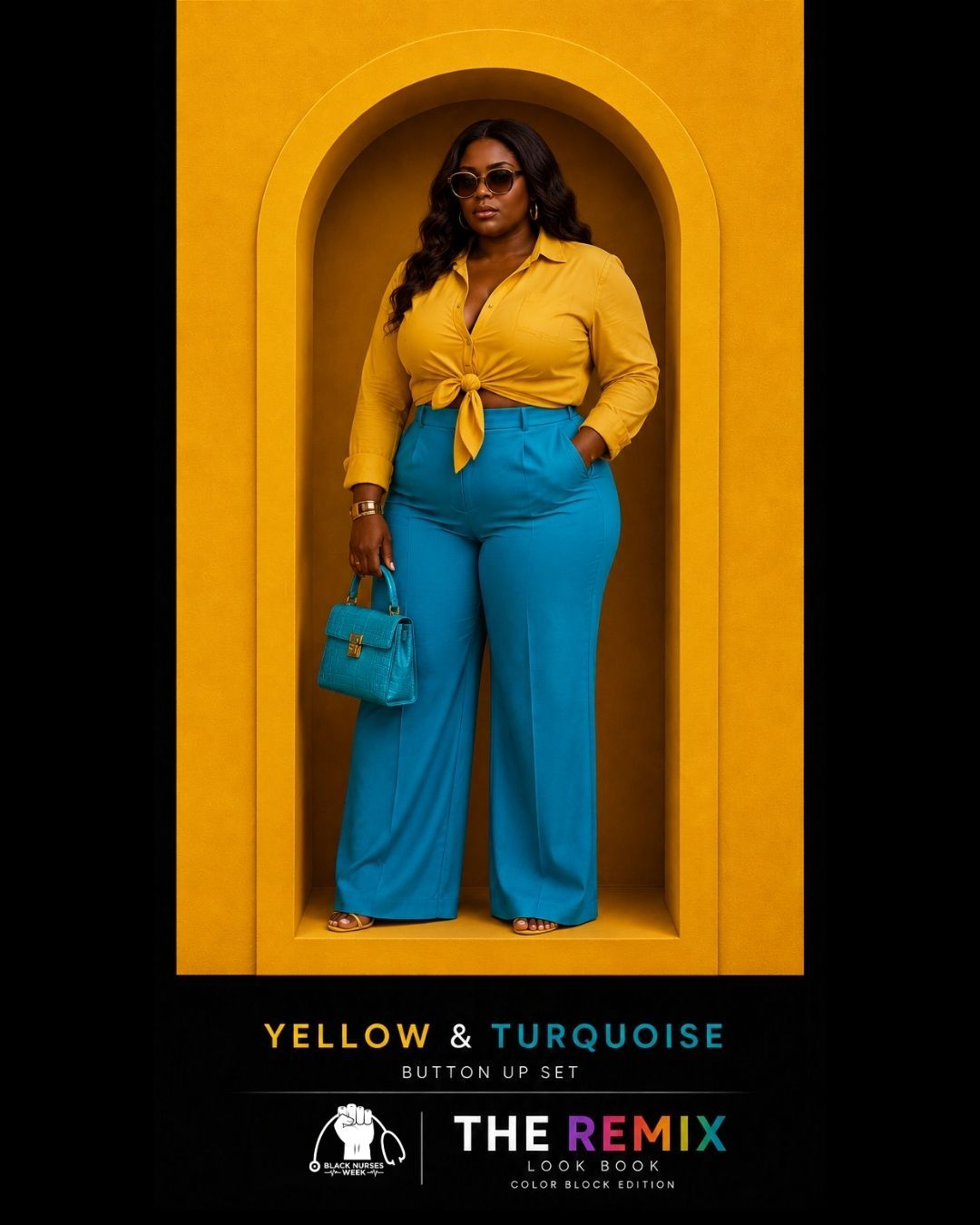 Color block dress code example
