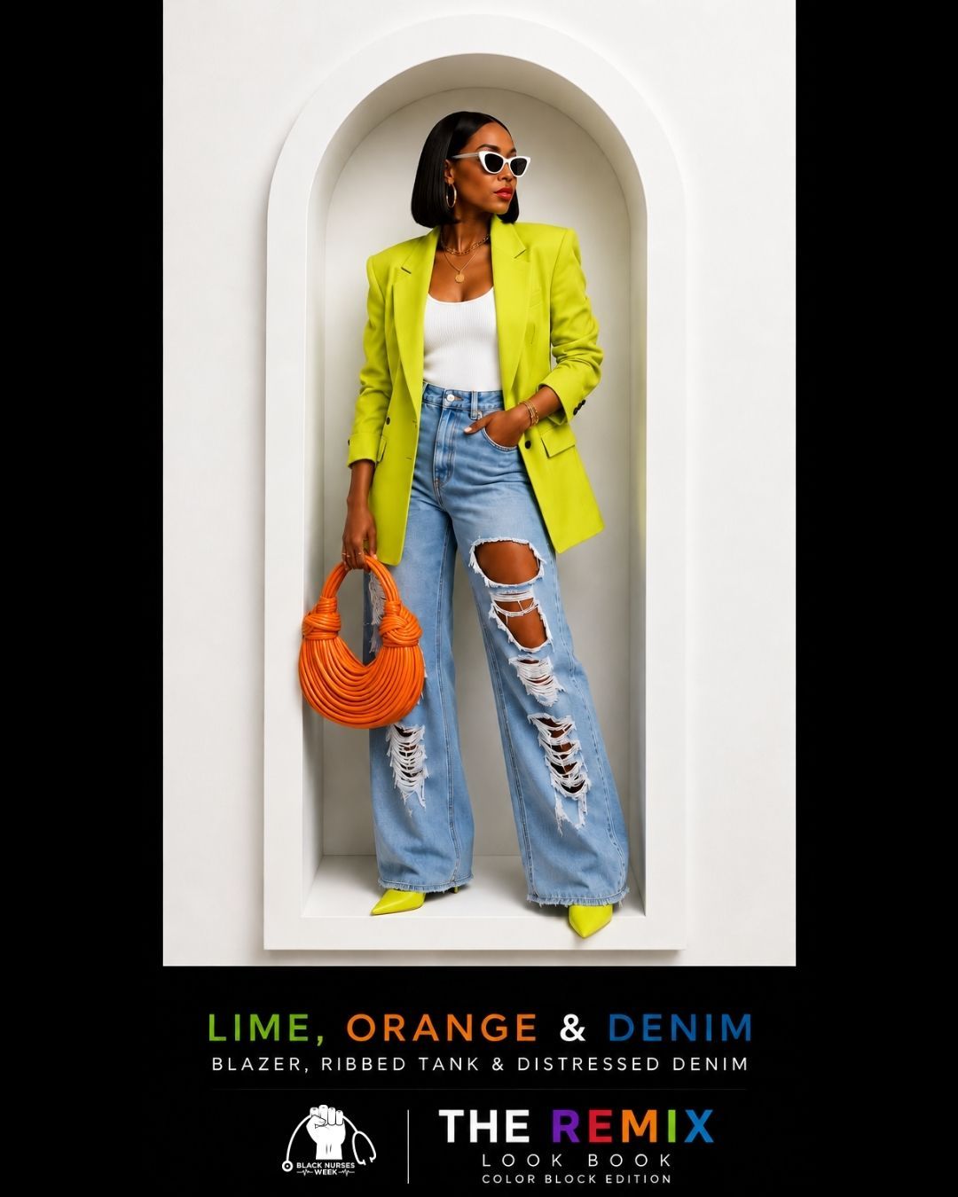 Color block dress code example