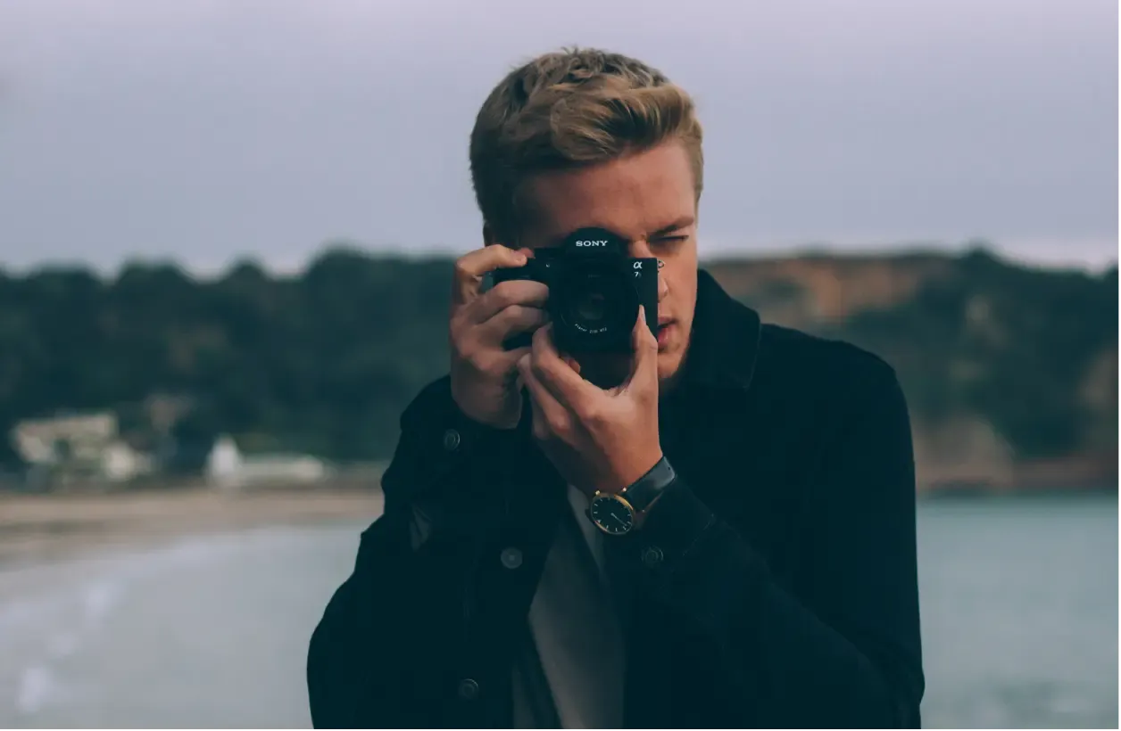 Man taking photo