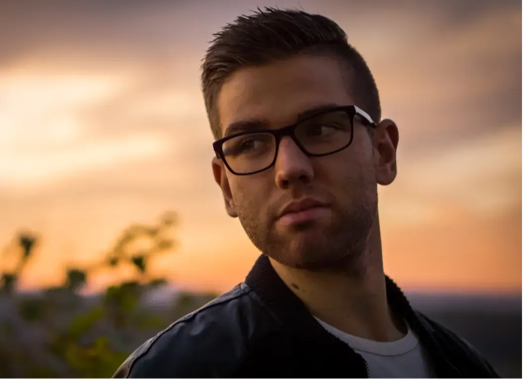 Man with glasses