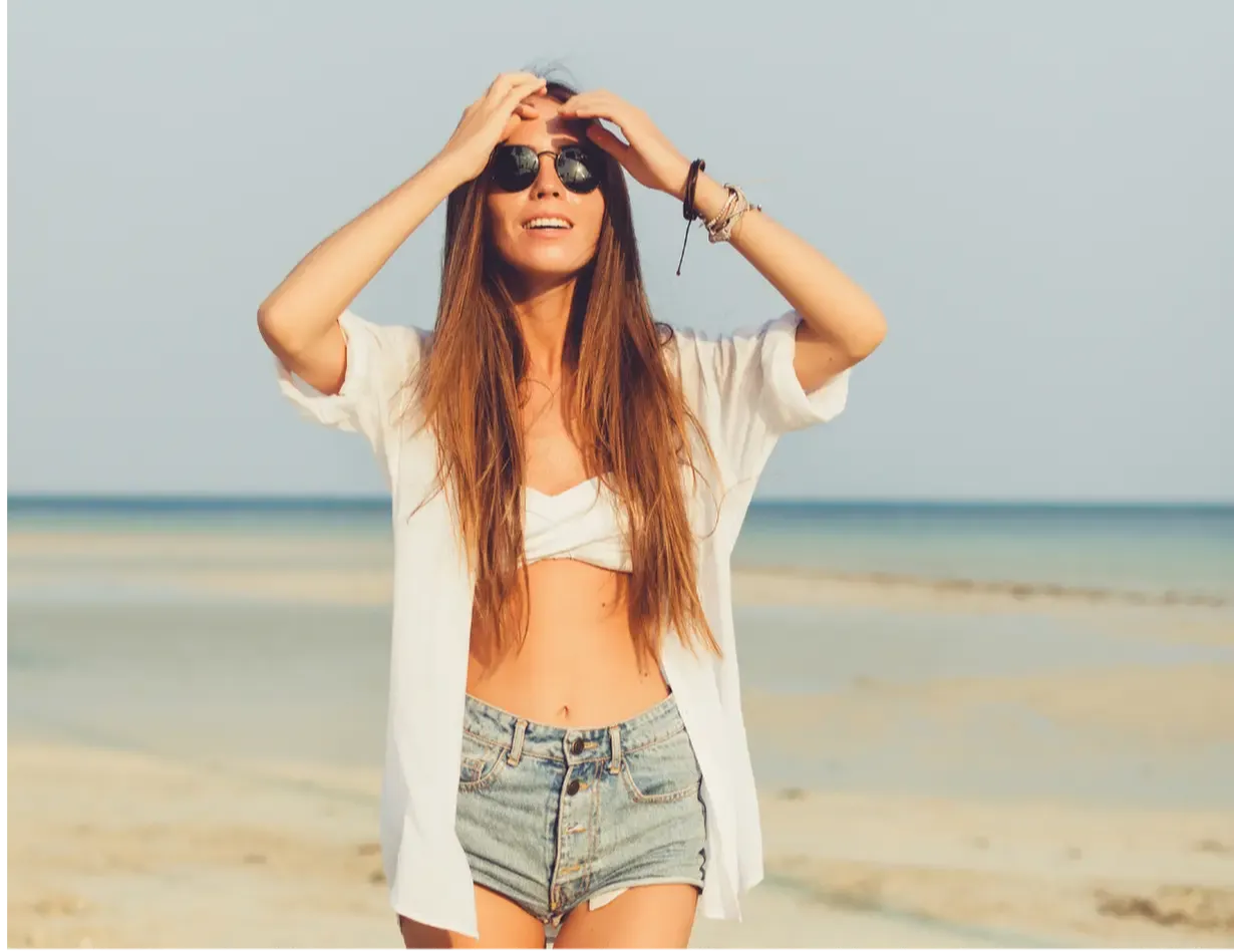 Woman at the beach