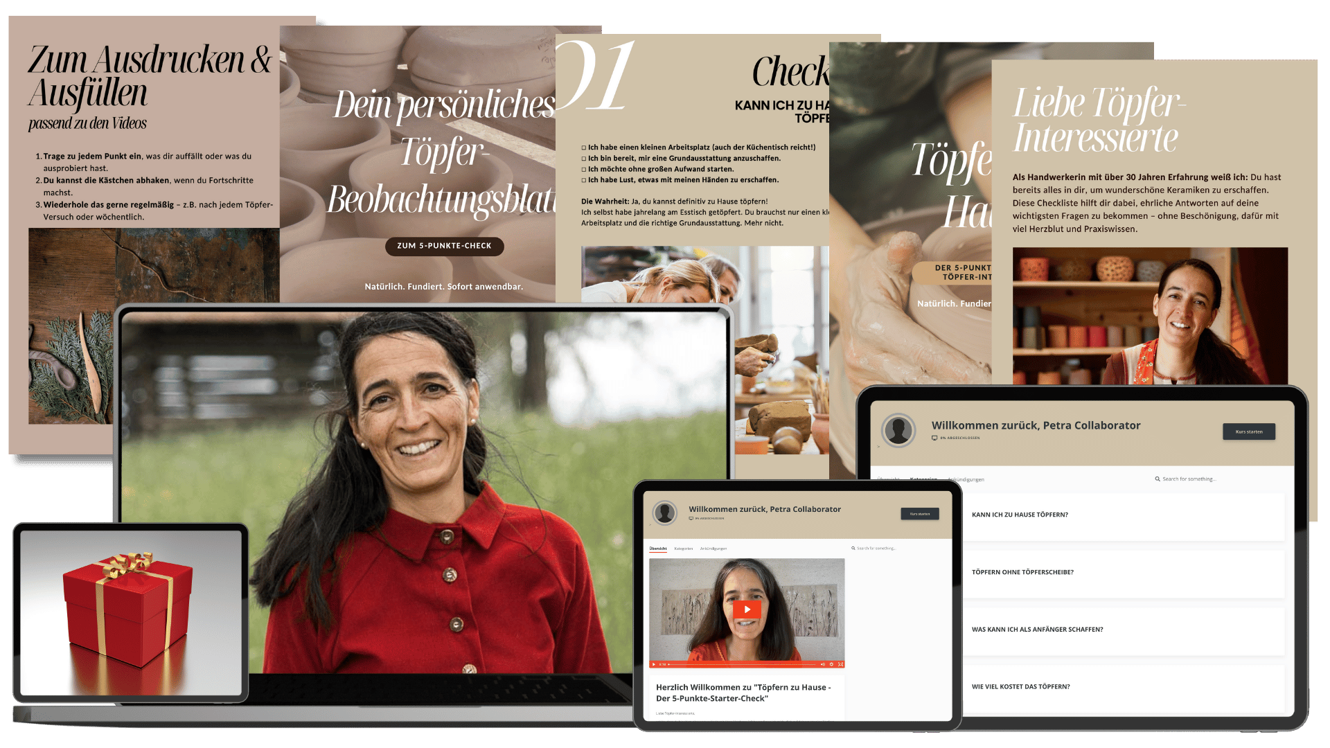 Petra Thöni, Expertin für Töpferkunst, erklärt dir ehrlich, was beim Töpfern wirklich möglich ist. Keine falschen Versprechungen, sondern Klarheit, Techniken ohne Töpferscheibe und ehrliche Antworten, wie du zu Hause starten kannst