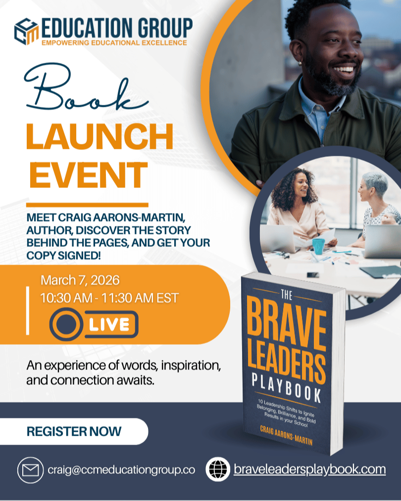 Brave Leaders Playbook flyer by Craig Aarons-Martin