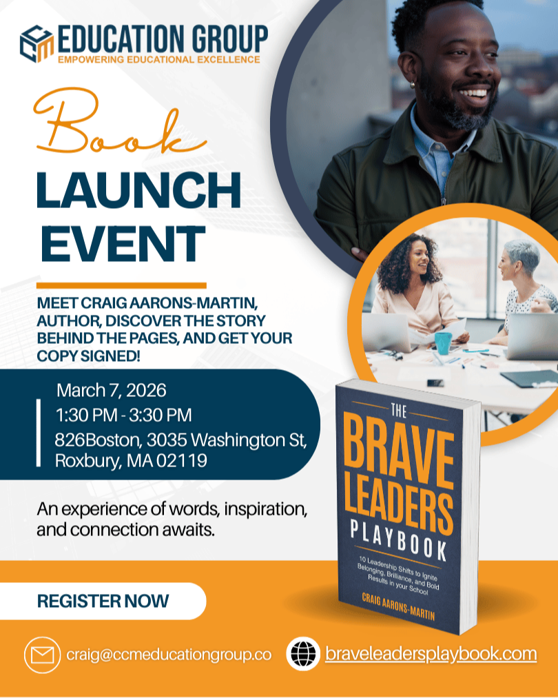 Brave Leaders Playbook flyer by Craig Aarons-Martin