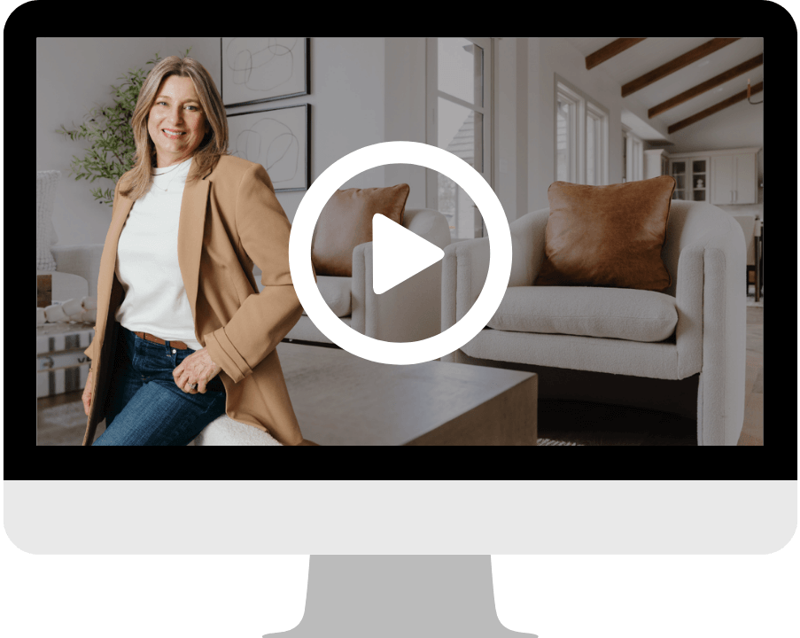 staging design professional course tour screenshot displayed on a desktop computer