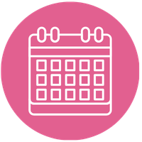 Icon representing the online calendar for booking individual consultation slots.