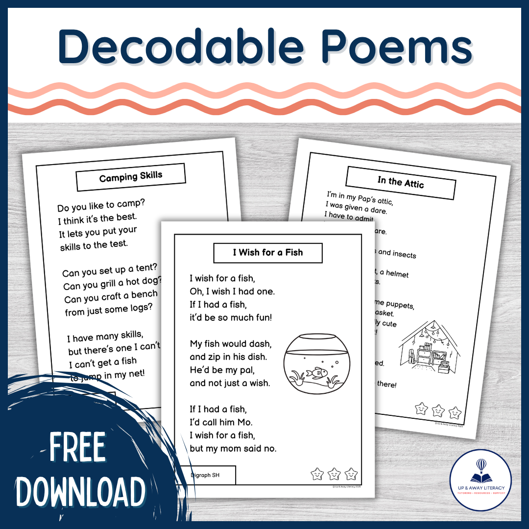 decodable poems for fluency work