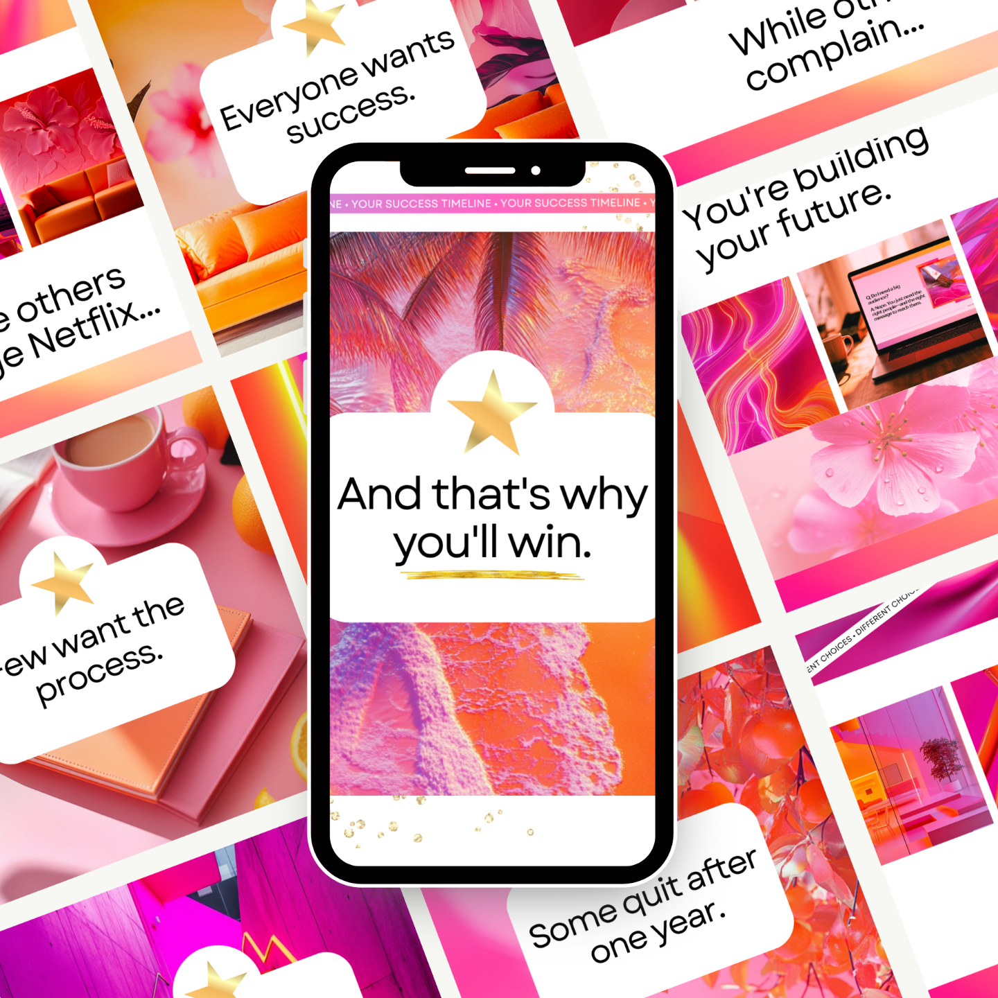 Mirror Motion Carousels template mockup