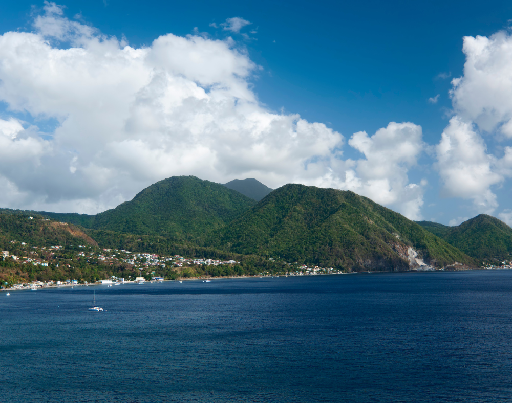 Port City of Roseau, Dominica - West Indies