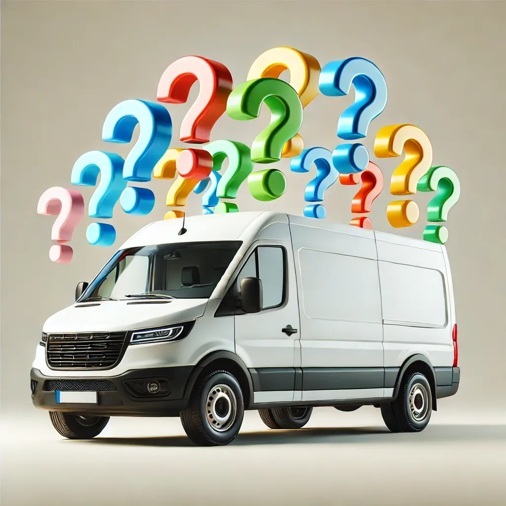 Sprinter van and question marks