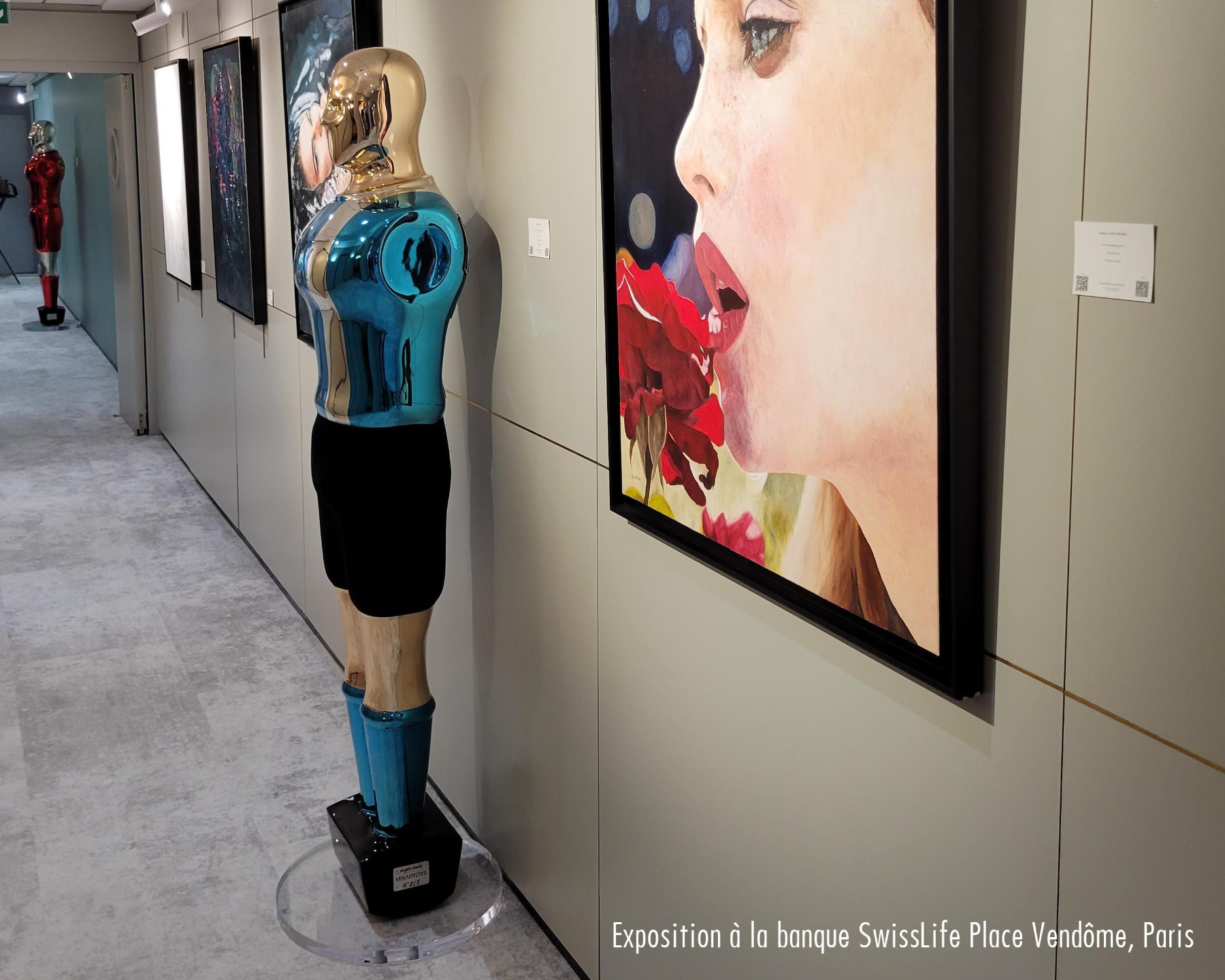 Tableaux originaux exposés en galerie dans le cadre des cours de peinture à l’huile