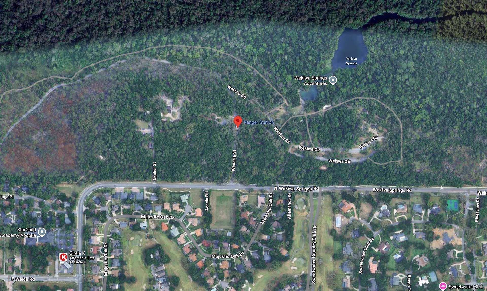 Wakiwa Springs State Park Map