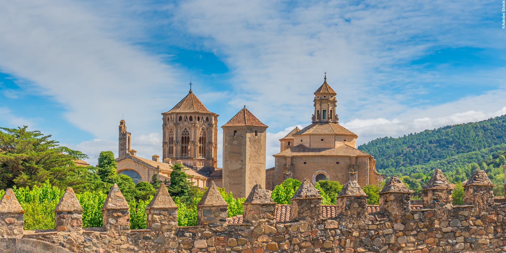 het Klooster van Poblet in Spanje