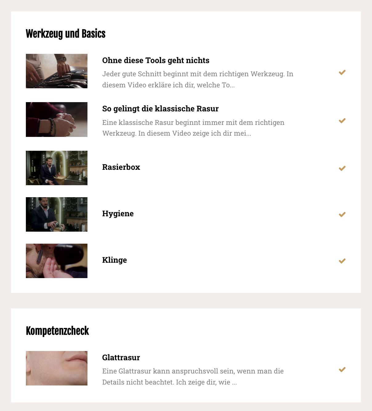 Kompetenzcheck Glattrasur