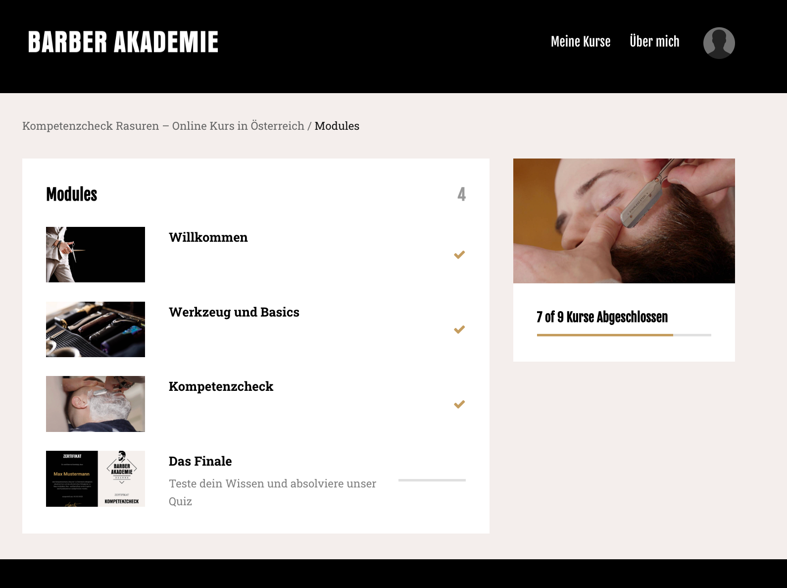 Kompetenzcheck Module