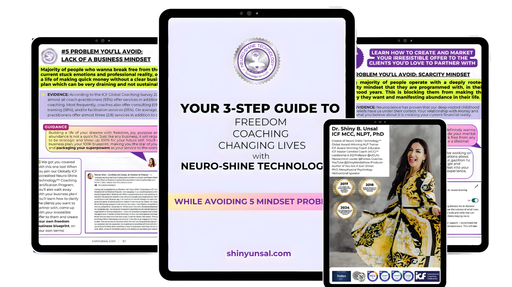 3 Step Guide to Freedom, Coaching and changing Lives with Neuro-Shine Technology™
