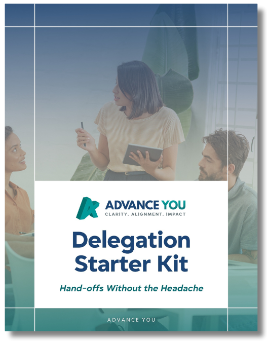 Advance You coach guiding diverse professionals through executive leadership training freebie
