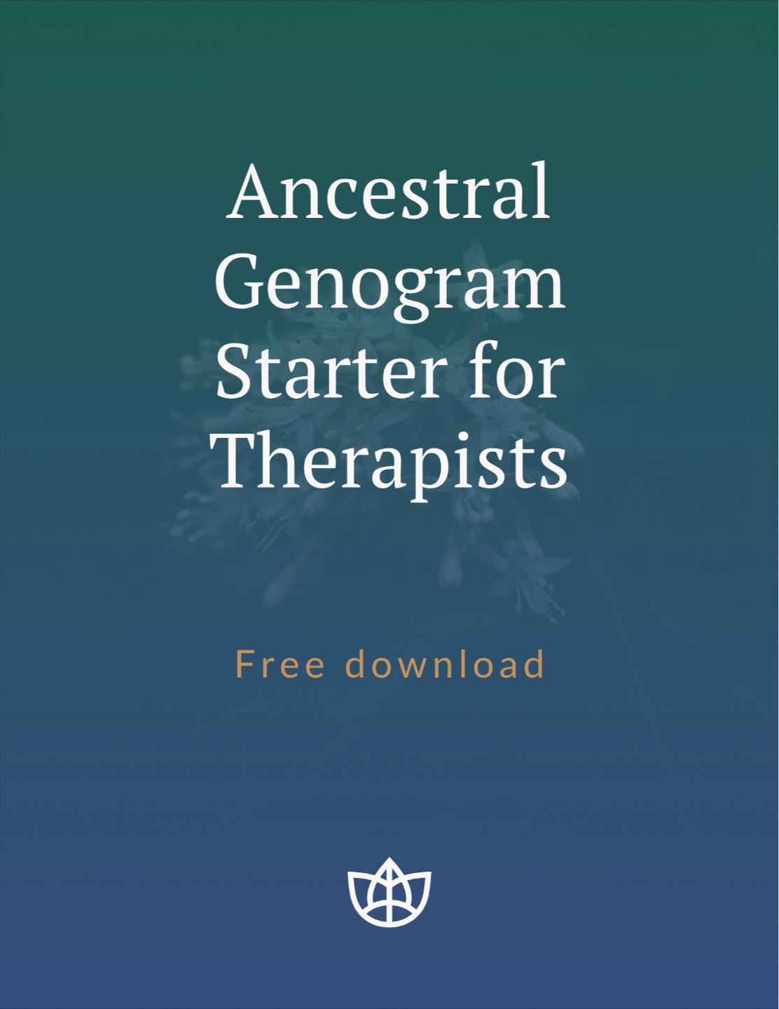 Cover image for the free download "Ancestral Genogram Starter for Therapists" by Trauma Therapists Institute 