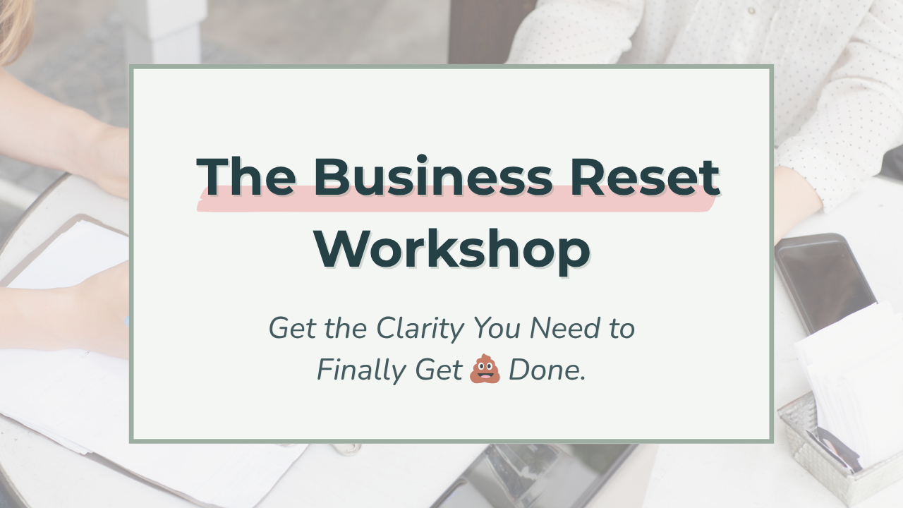 BUSINESS RESET WORKSHOP