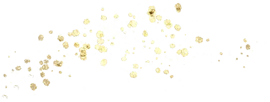 Decorative golden glitter