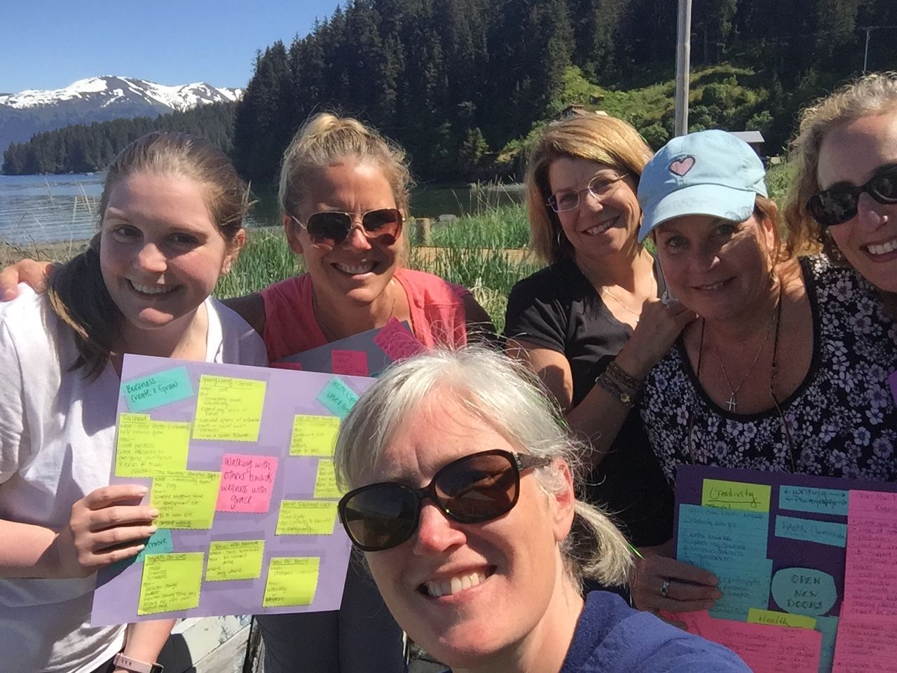 Tracy leading Vision Mapping Retreat