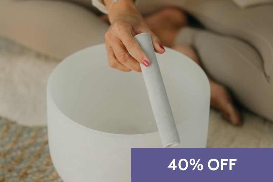Sound healing with crystal singing bowls course