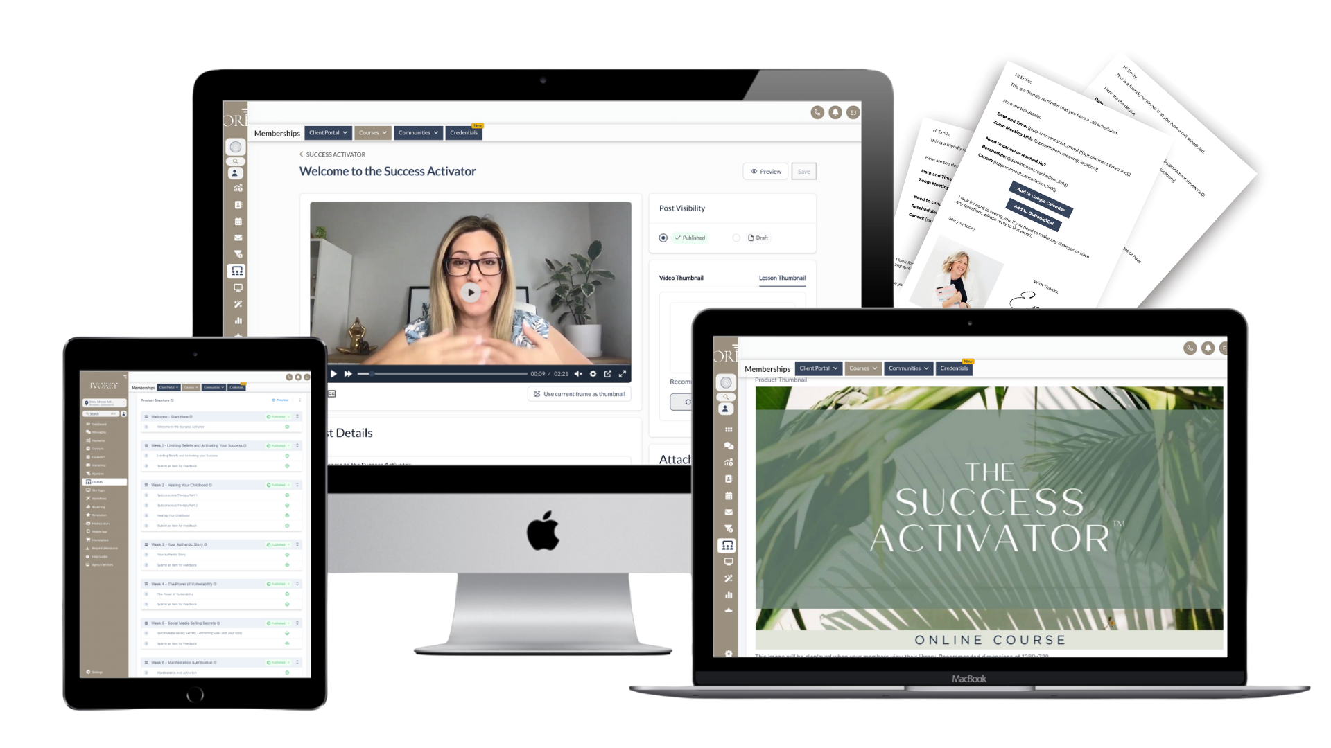 Ivorey Custom Course Setup