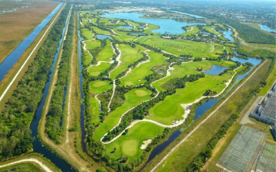 Aerial view of Osprey Point Golf Course, home to Florida’s premier golf instruction programs