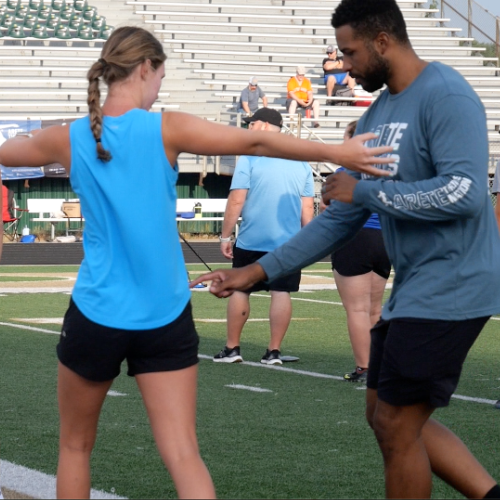 Shot put and discus summer throws camp Howell Michigan 