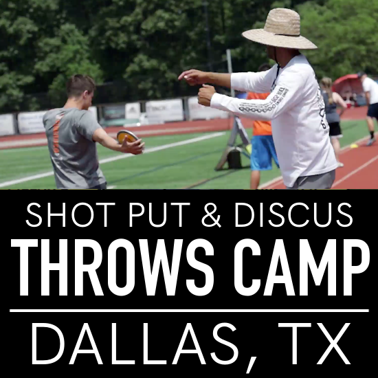 SHOT PUT AND DISCUS THROWS CAMP DALLAS TX 