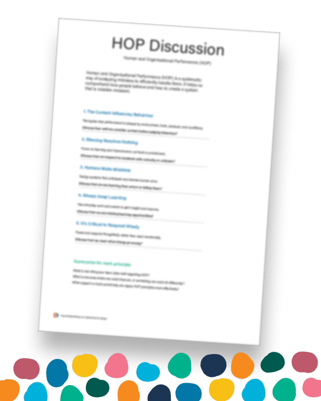 HOP Discussion Worksheet Image