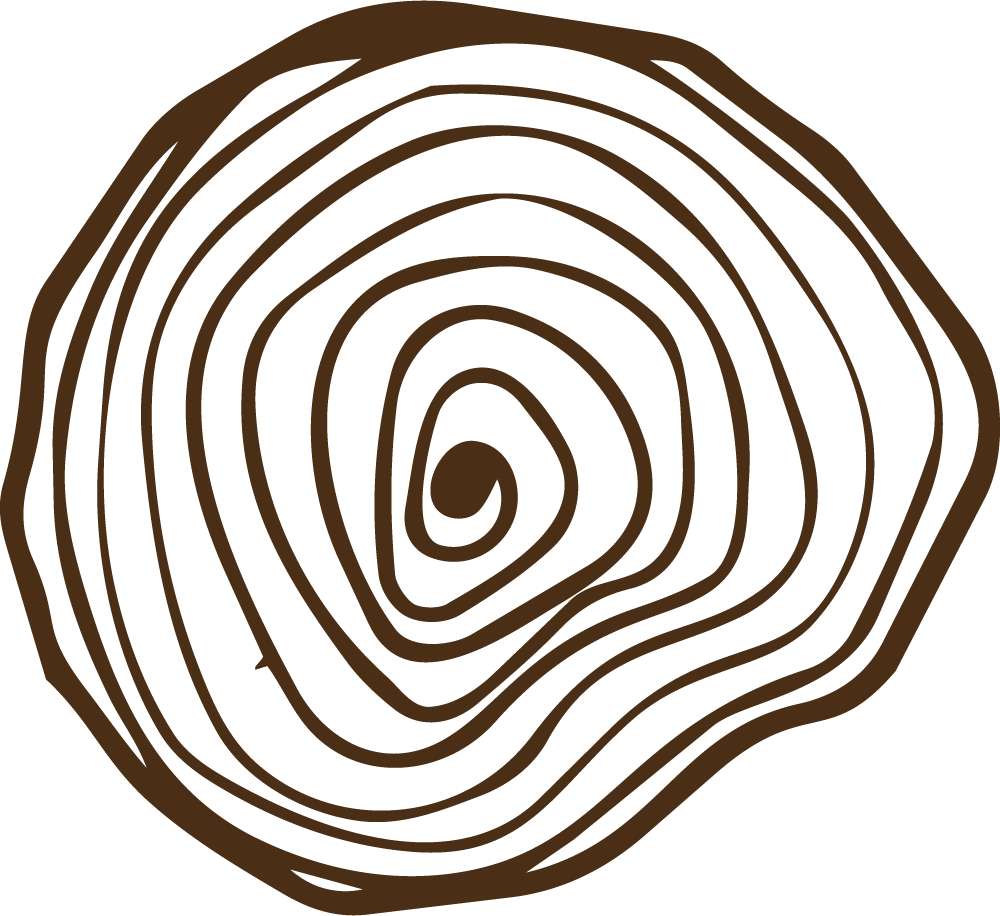 illustration of a spiral pattern that resembles a tree stump