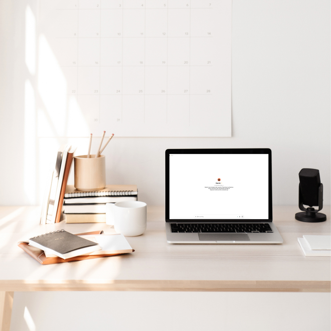 Dazzle GPT showing on laptop screen