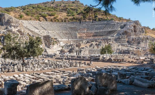 de ruïnes van Efeze in Turkije