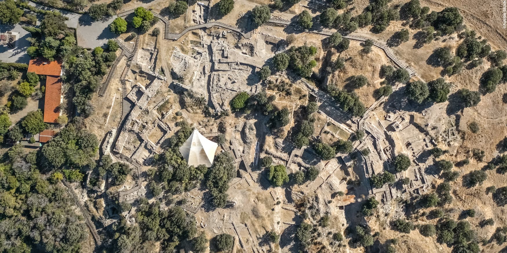 luchtfoto van Troje in Turkije