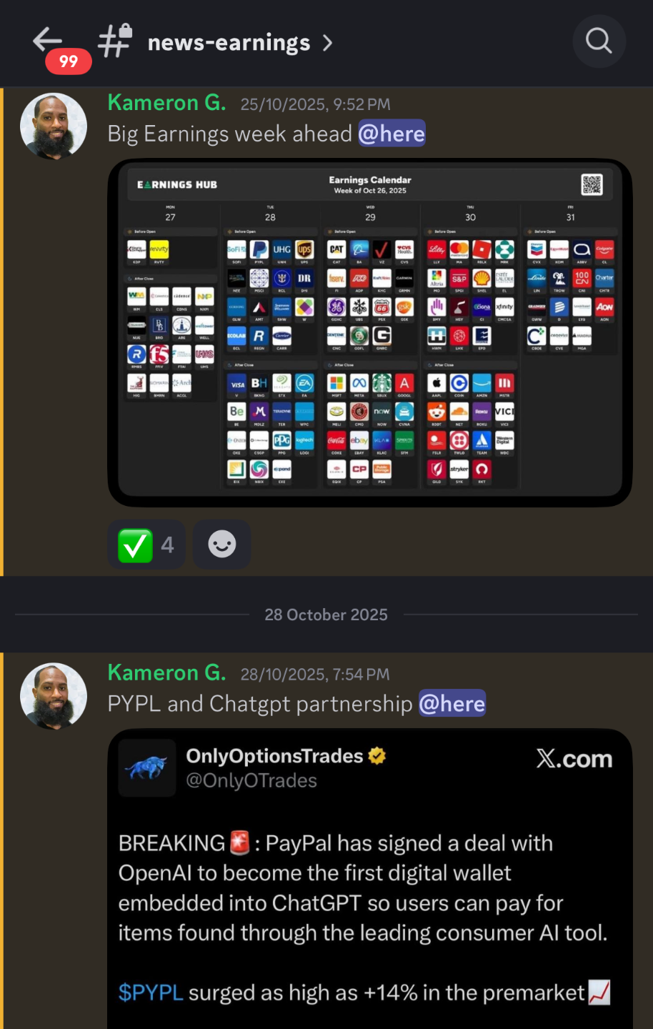 News & Stock Updates