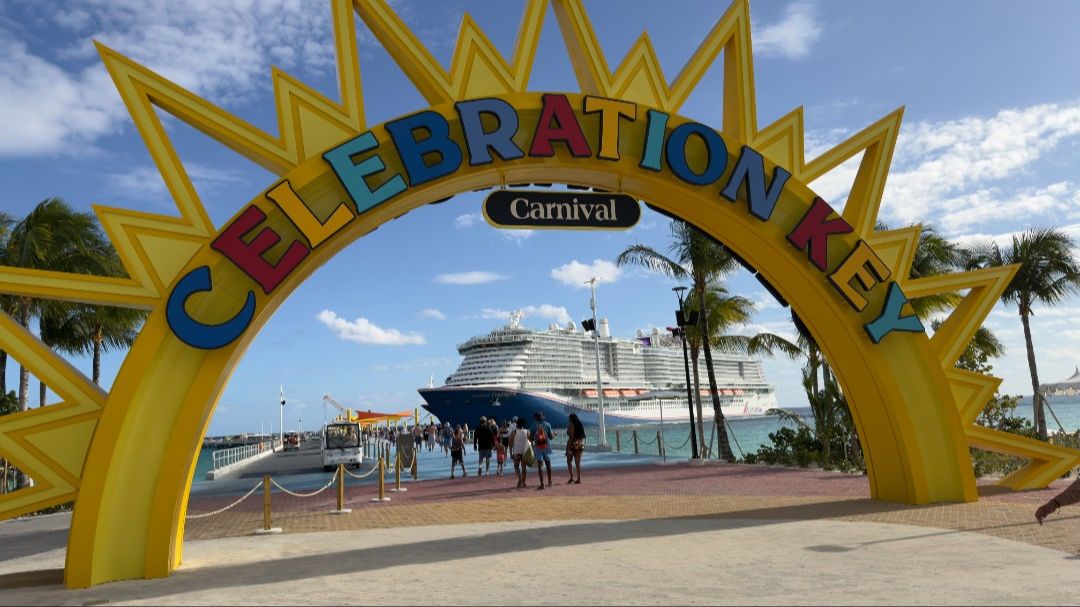 Celebration Key Cruise Port Arch Sign